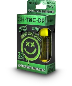 11-OH-THC + DELTA 9 – 3 GRAM CARTRIDGE – GLITTER APPLES