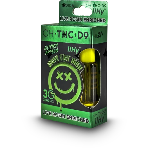 11-OH-THC + DELTA 9 – 3 GRAM CARTRIDGE – GLITTER APPLES