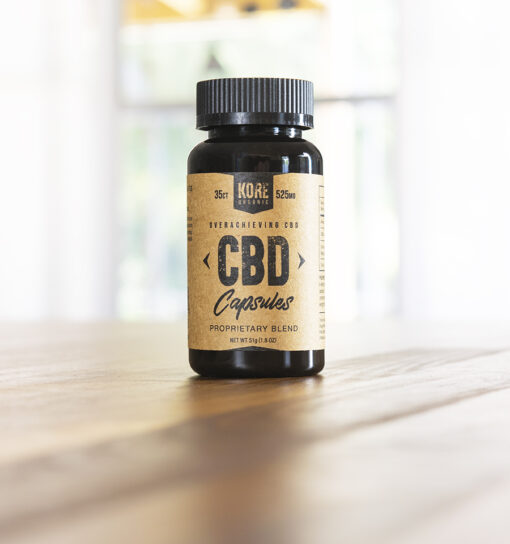 cbd capsules in jar Kore