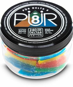 Pur Delta 8 jar, 16-count white grapefruit or rainbow