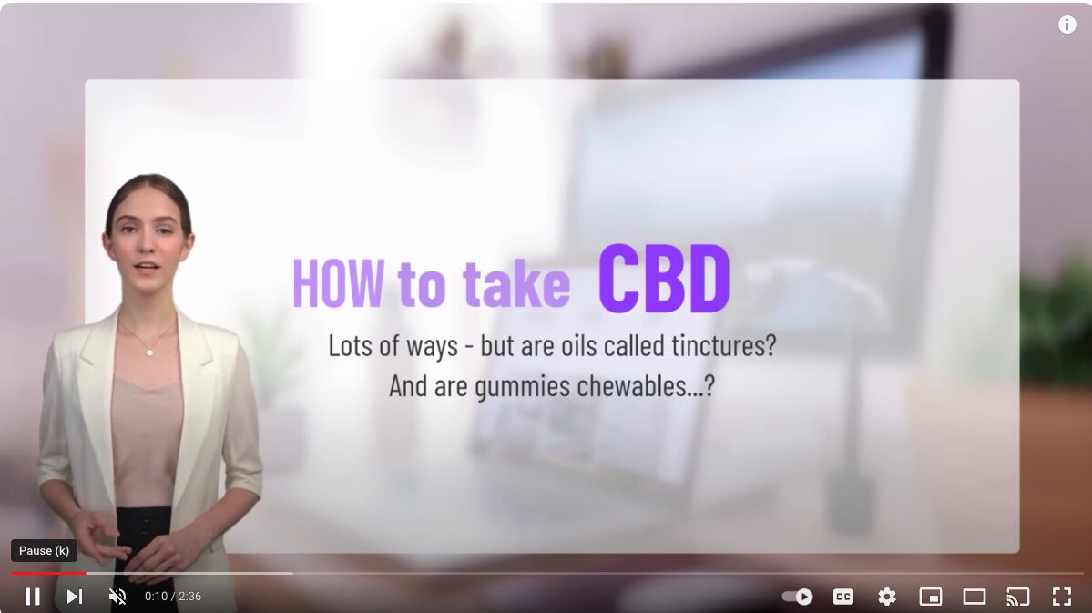 How to take CBD video screen