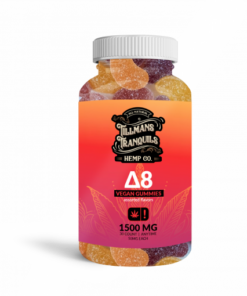 Delta-8 Gummies, 50 mg assorted. Vegand and non-gmo