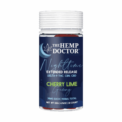 Delta 9 THC CBD CBN Nighttime Extended-Release Gummies by The Hemp Doctor