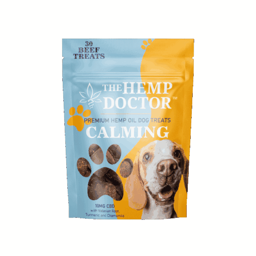 Pouch of 30 CBD Dog Treats, beef-flavored, Calming