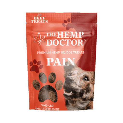 Pouch of 30 CBD Dog Treats, beef-flavored, Pain