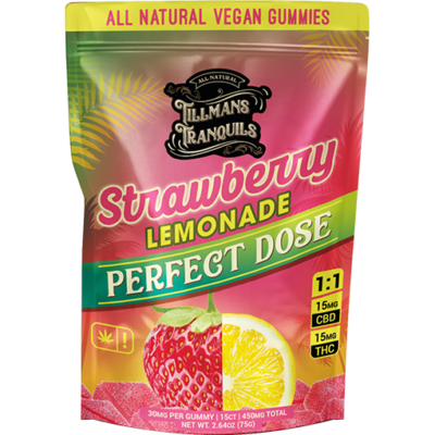 Tillmans Tranquils strawberry lemonade delta 9 gummies