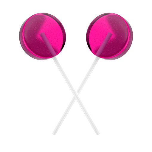 Two watermelon-flavored Delta 9 THC lollipops that are farm bill compliant.