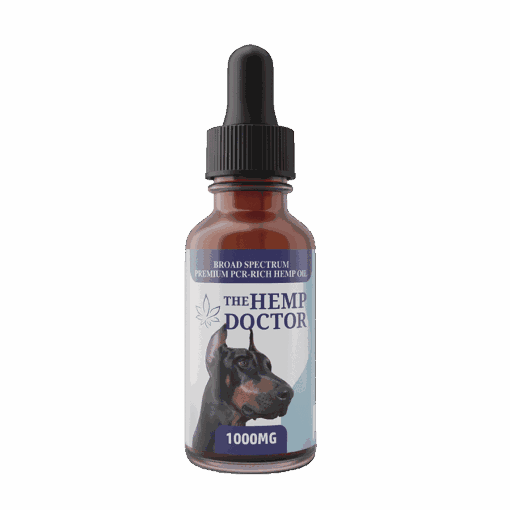 1000mg Broad Spectrum Pet CBD Oil Tincture premium strength