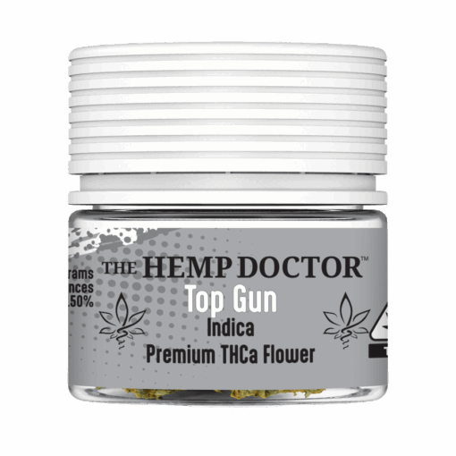 Hemp Doctor, Top Gun flower THCA, Indoor Exotic, THCa 27.50% ♦ Indica