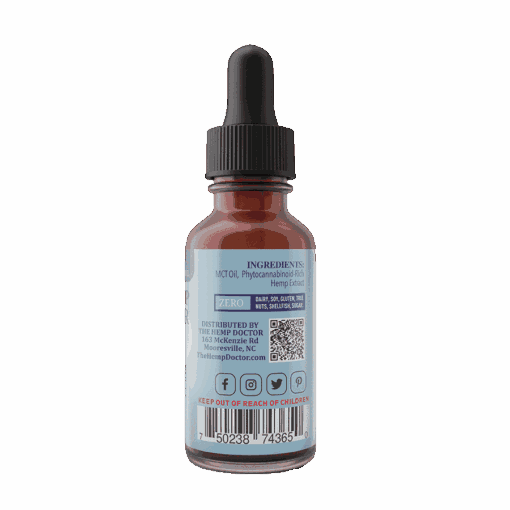 500mg Broad Spectrum Pet CBD Oil Tincture with dropper