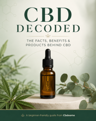 CBD Decoded beginner guide cover from Cbdeeme